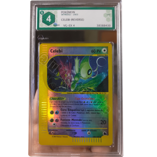 Pokemon Celebi Crystal Type Reverse Holo ITA Very Good Conditions Strong Graad 4