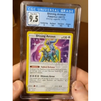 Cgc 9.5 (psa 10 regrade) Shining Arceus Pokemon Card - Shining Legends Set 2017