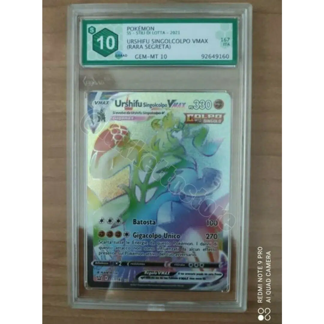 POP 1 Urshifu Singolcolpo VMax Hyper ITA 167/163 GRAAD/PSA 10 GEM MINT - Pokémon