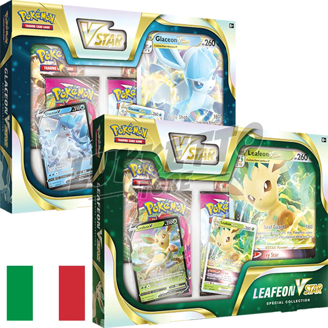 Pokemon Leafeon & Glaceon VSTAR Special Collection Box (IT)